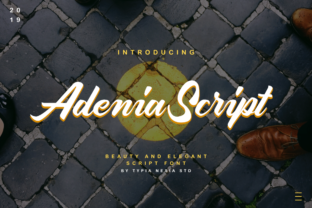 Adenia Script: A Bold Handwritten Font for Digital Branding