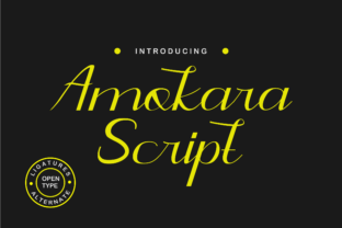 Amokara Script: A Handwritten Font That Sells Your Craft