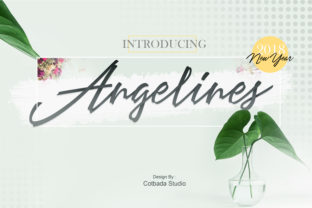 Angelines Script: A Handmade Font That Feels Like a Thoughtful Pause