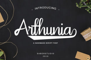 Arthunia Script: A Bold Handwritten Typeface for Editorial Design