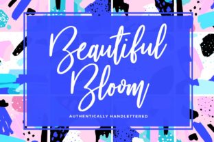 Beautiful Bloom: A Script Font for Editorial Design