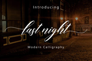 Last Night Script: A Handwritten Font for Elegant Digital Branding