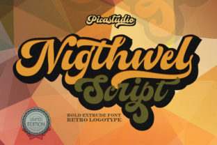 Nigthwel Script: A Bold, Vintage Script Font for Real Small Business Brands